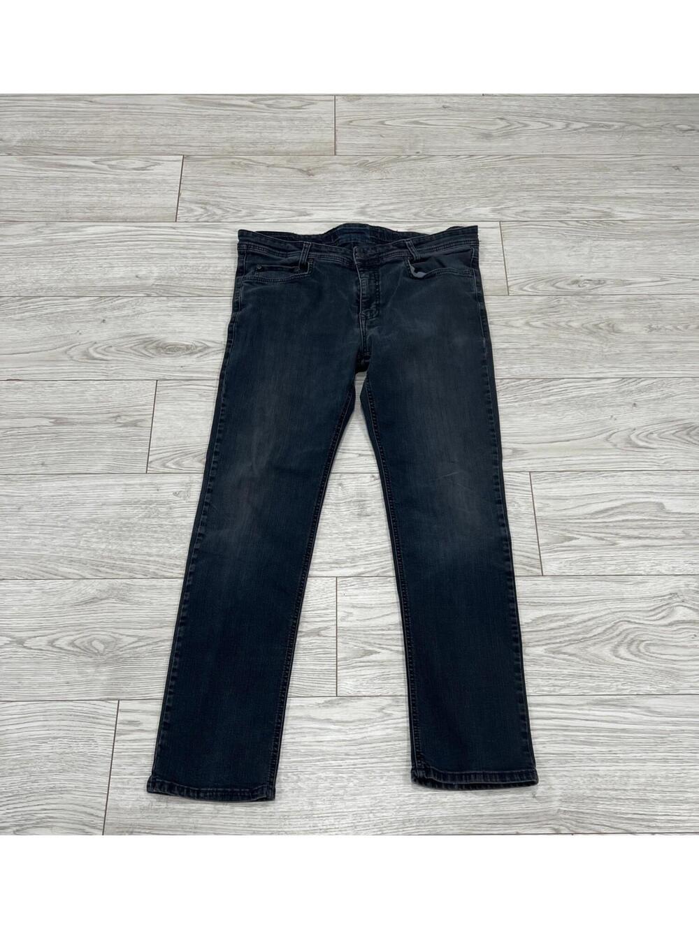 Mac Jeans Men's Dark Gray Blue Dirty Wash Jeans SIZE 35X31 $295